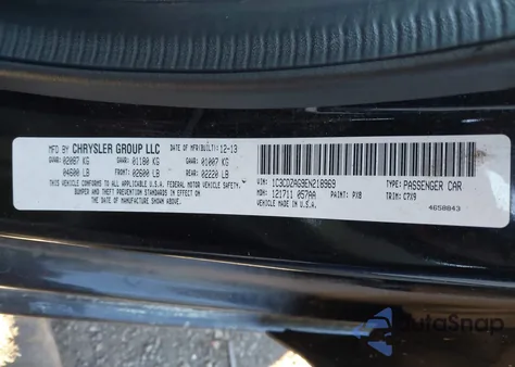 2014 Dodge Avenger Se z USA, uszkodzony, nr VIN 1C3CDZAG9EN218969